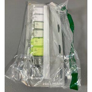 Hillman Key Identification Tags 8-Pack, Assorted Colors, Plastic, Organizer Incl